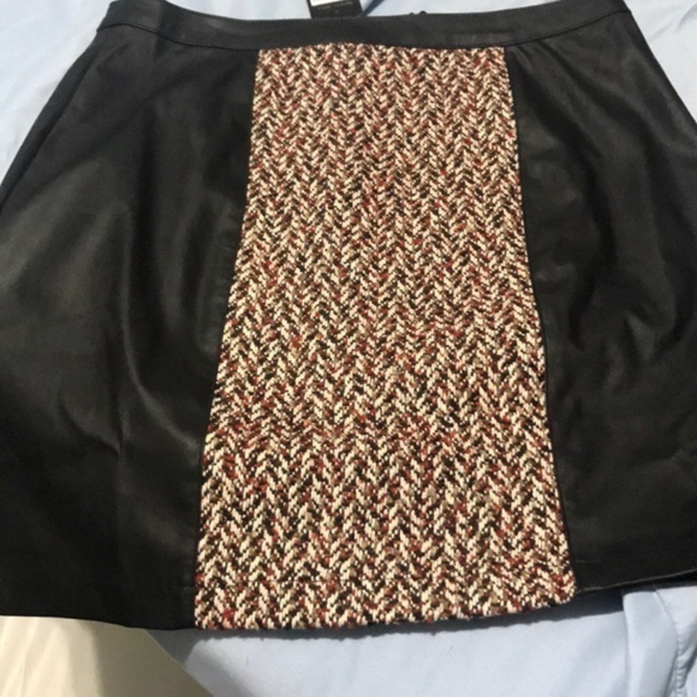 BCBG Maxazria faux leather skirt